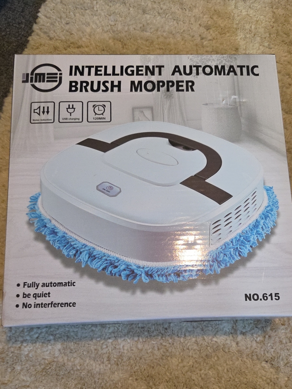 INTELLIGENT AUTOMATIC BRUSH MOPPER - White/Blue